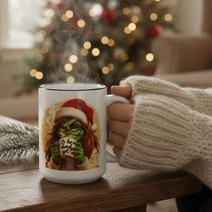 Festive Sass Christmas Mug – 15oz Holiday Coffee Cup