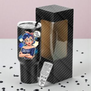 40oz “Well, Well, Well – Protect Democracy” Tumbler – Christina Talks Tea Collab (10 Colors)