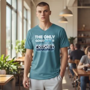 Good Ice Is Crushed -Anti-ICE Statement Graphic T-Shirt