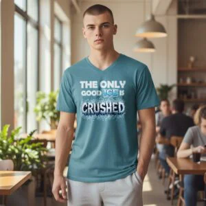 Good Ice Is Crushed -Anti-ICE Statement Graphic T-Shirt