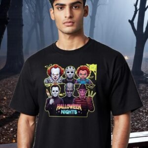 Halloween Nights Horror Legends Graphic T-Shirt