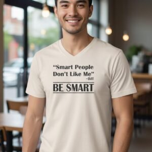 Bold quote graphic t-shirt with clean typography statement design