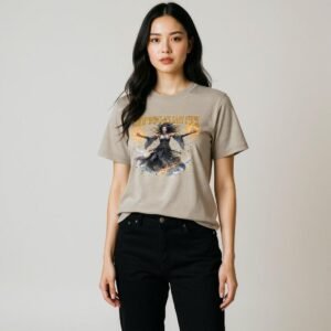 Sorceress summoning spell with bold sarcastic text graphic t-shirt