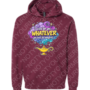 Unisex pullover hoodie featuring illustrated wish imagery with the phrase I want for you whatever you want for immigrants.