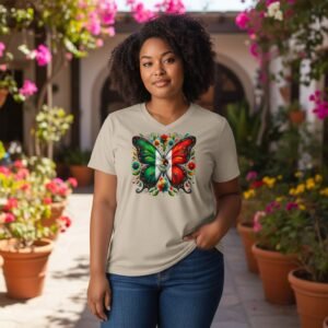 Mexican Butterfly Political Statement T-Shirt