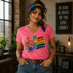 Pride Love Respect Freedom Acceptance Diversity T-Shirt